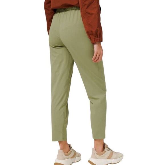 Lululemon Sz 12 Keep Moving Pant Stretch High Rise 7/8 Length Rosemary Green NEW - Picture 8 of 16